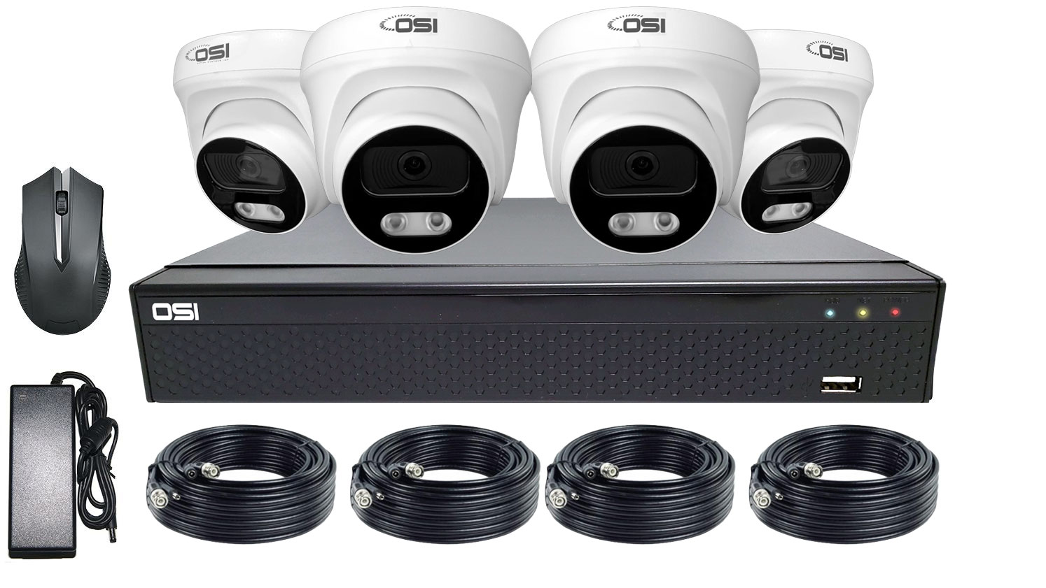 2K HD 2TB Analog Security System with 4 Cameras