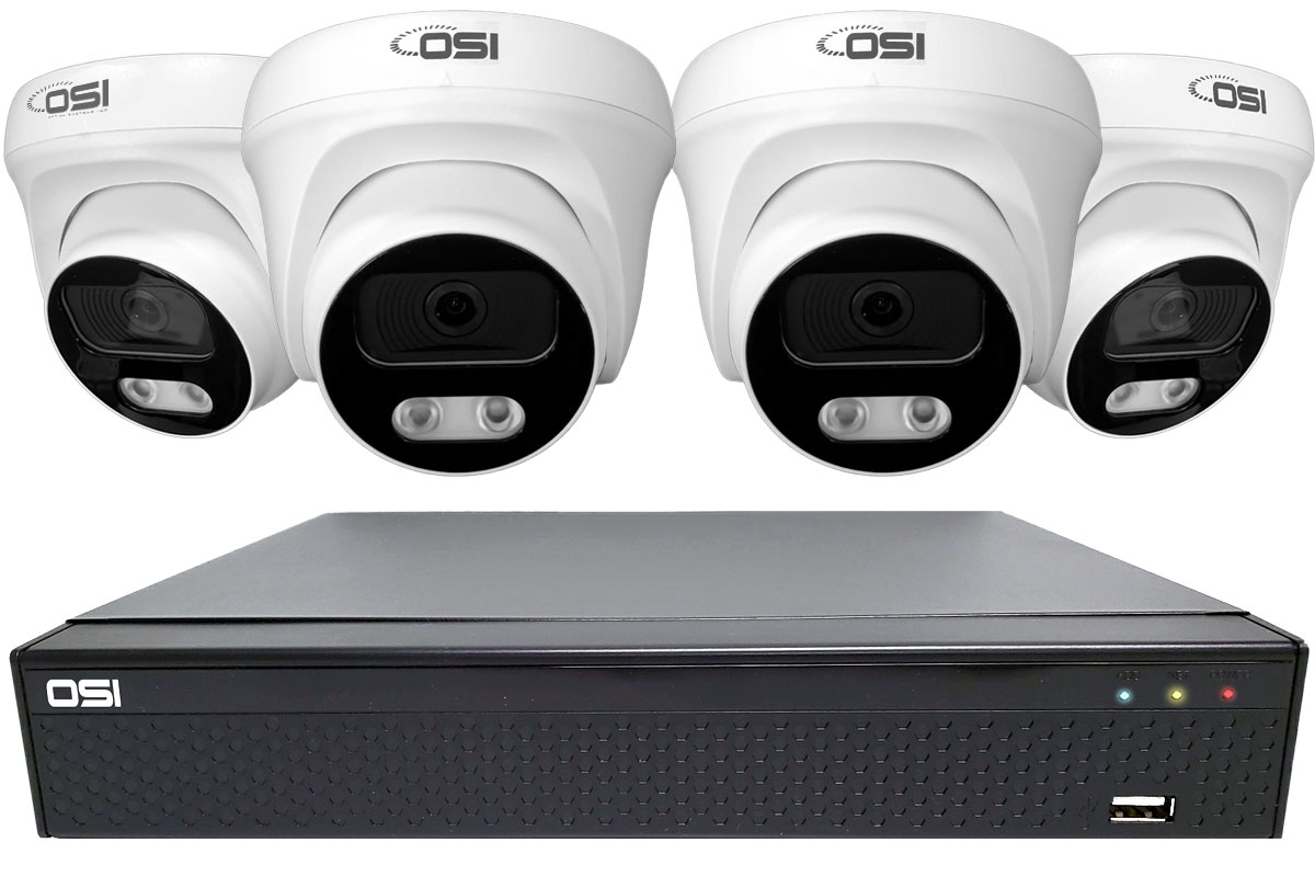 2K HD 2TB Analog Security System with 4 Cameras