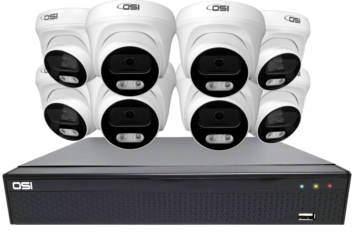 2K HD 2TB Analog Security System with 8 Cameras
