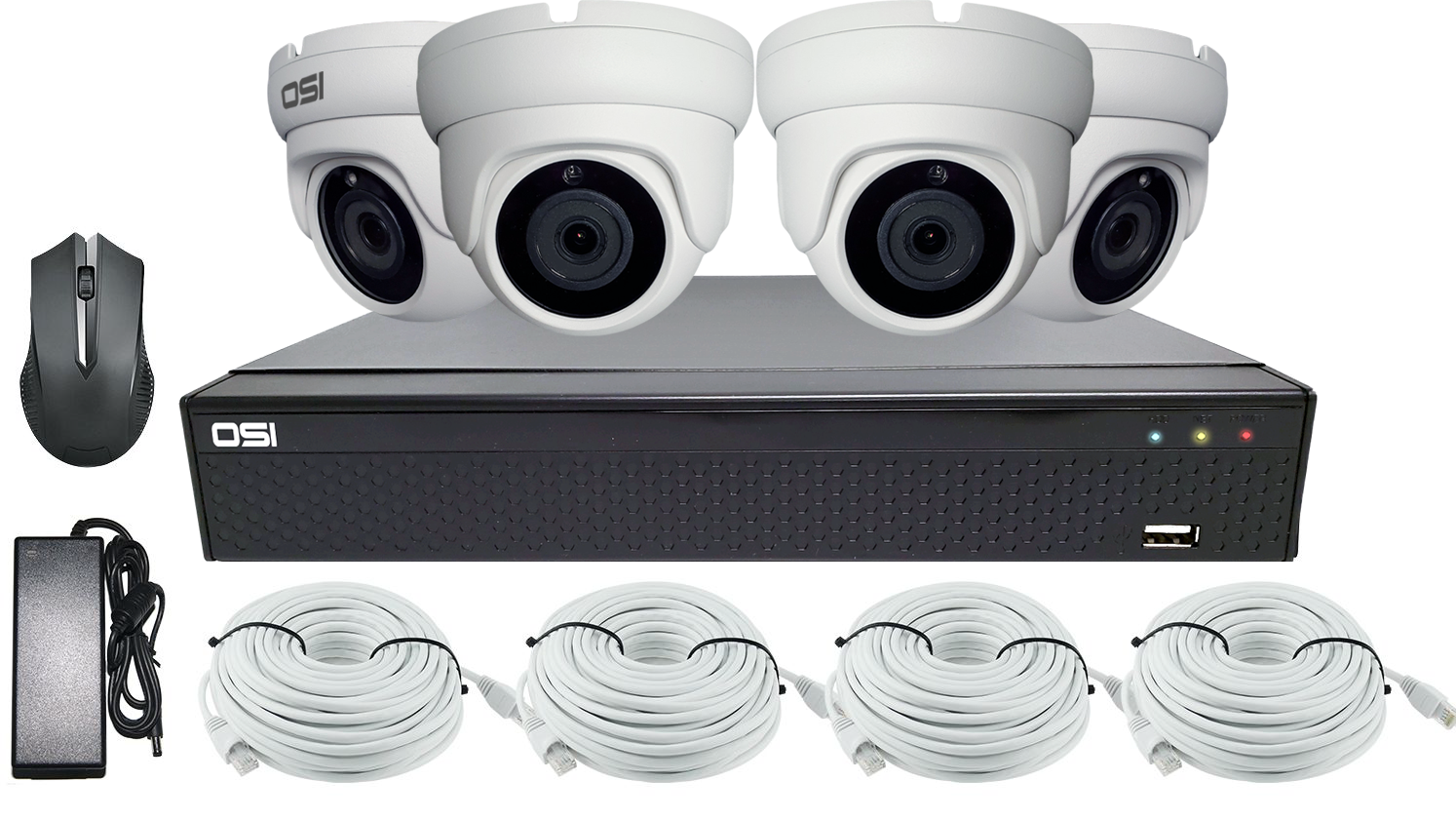 4K Resolution 4 Camera IP Security System