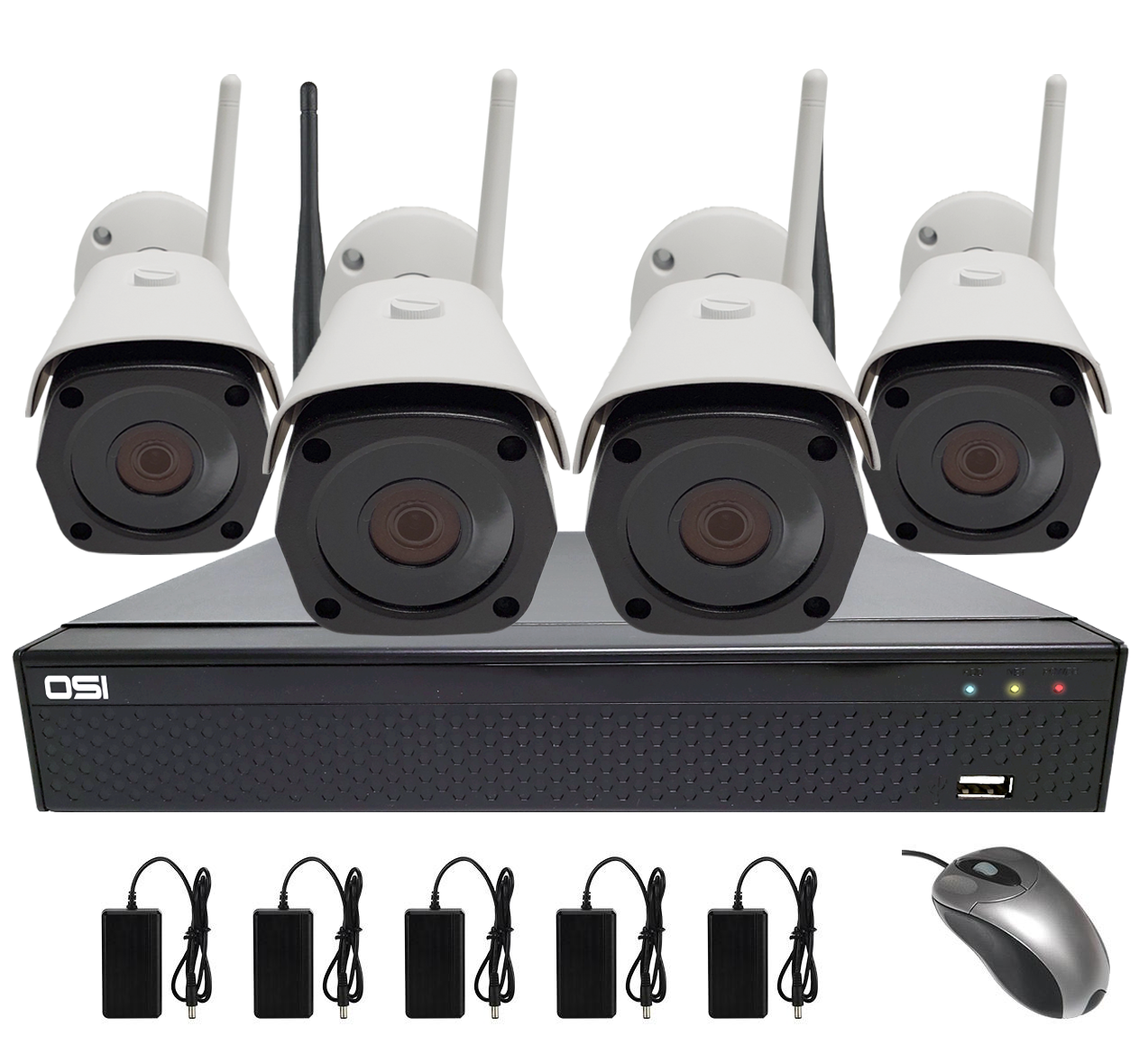 4K Resolution 4 Camera WIFI IP Security System