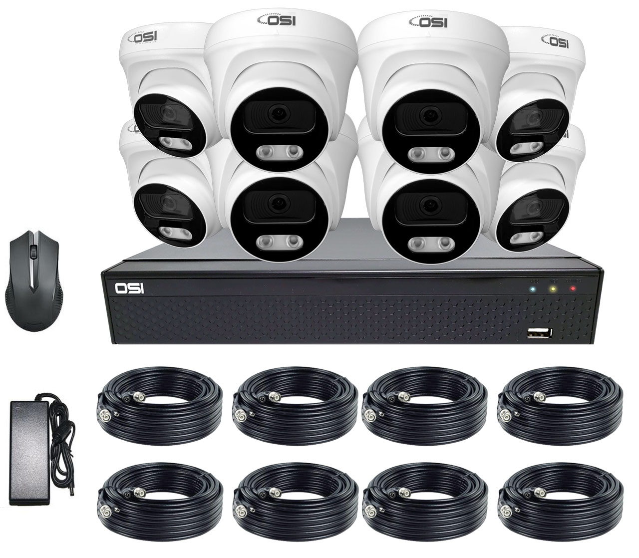 2K HD 2TB Analog Security System with 8 Cameras